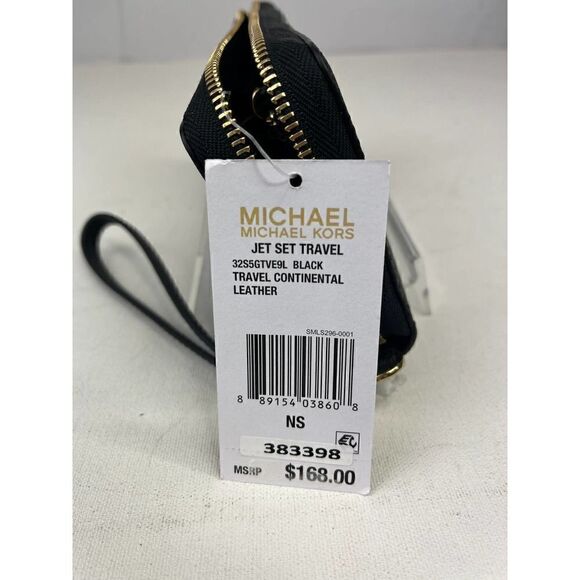 Michael Kors Leather Cont Wristlet NWT - Picture 3 of 6